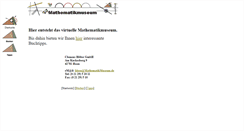Desktop Screenshot of mathematik-museum.de